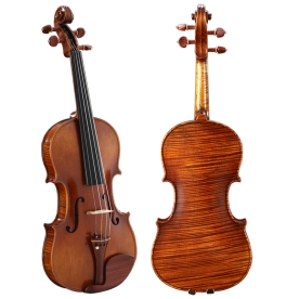 QV406歐料虎紋獨板小提琴